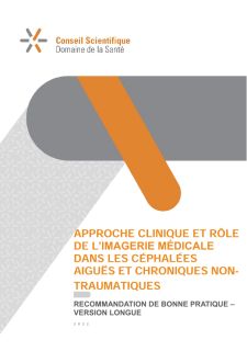 Approche clinique et rôle de l'imagerie médicale dans les céphalées aiguës et chroniques non traumatiques - version longue (2022)
