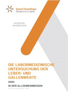 Le bilan biologique hépato-biliaire - version allemande pour patients (mise à jour 2020)