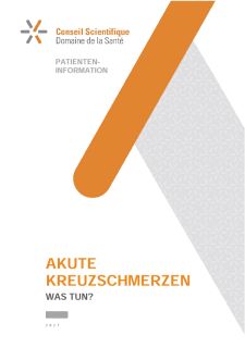 Akute Kreuzschmerzen - Patienteninformation (2021)