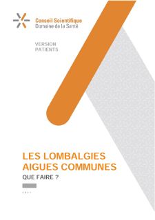 Les lombalgies aigues communes - version patients (2021)
