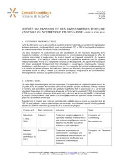 Cannabis-mise a jour 2018