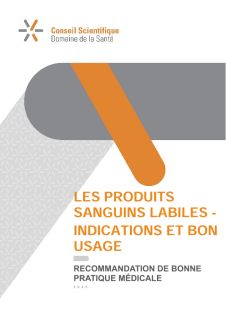 Recommandation Produits sanguins validee CS